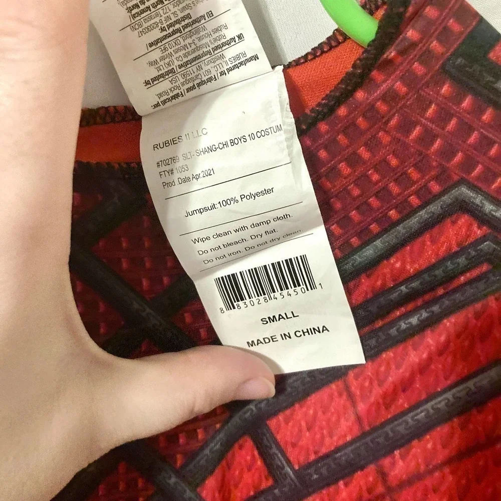 Nwot Child's S Marvel Shang-Chi: Legend Of The Ten Rings Halloween Costume